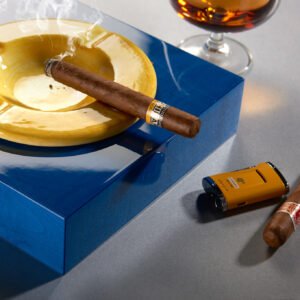 Roma Ashtray Veined Blue - Image 4