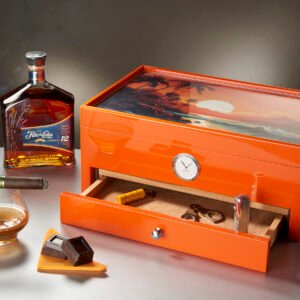 Humidor Roma “Special Club Edition” Arancio Caribbean beach - immagine 14