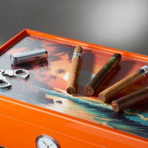 Humidor Roma “Special Club Edition” Arancio Caribbean beach - immagine 11