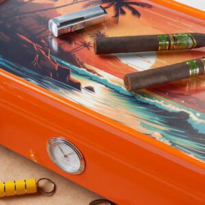 Humidor Roma “Special Club Edition” Arancio Caribbean beach - immagine 9
