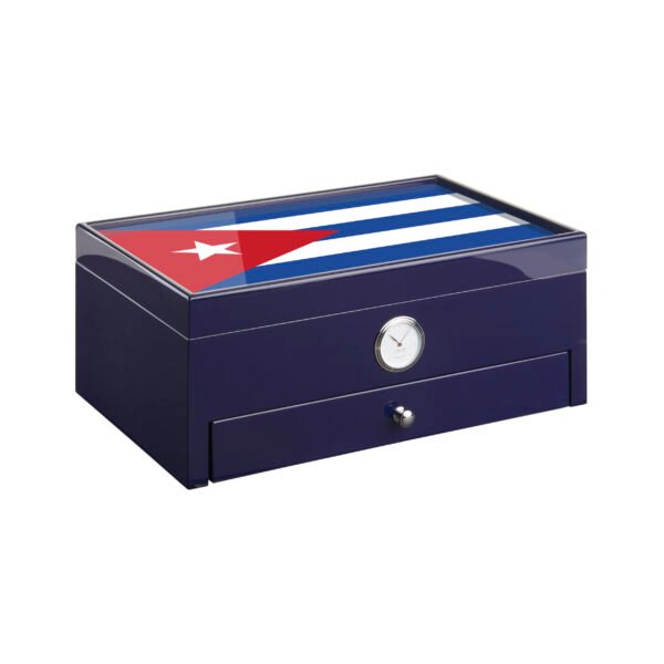 Humidor Roma “Special Club Edition” Blu Cuba Flag