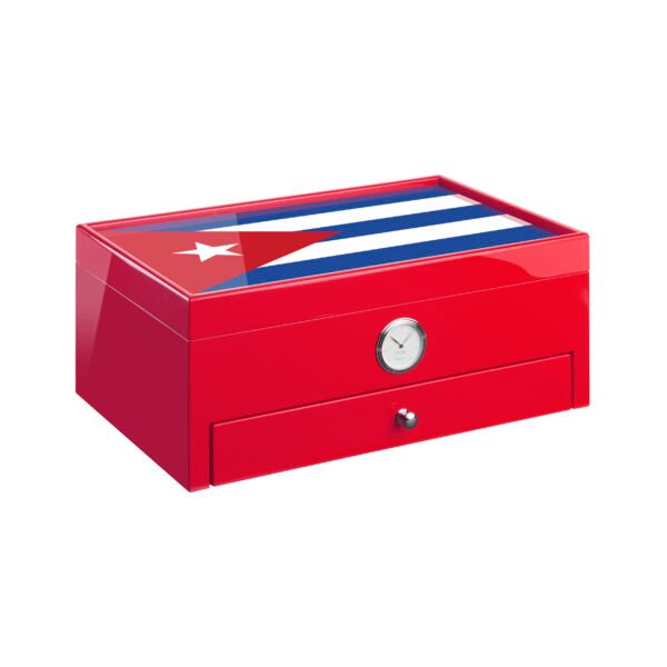 Humidor Roma “Special Club Edition” Red Cuba Flag