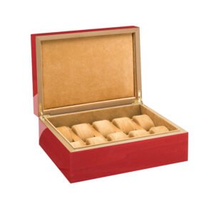 Roma SC1 watches holder box red veined - Image 2