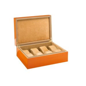 Roma SC2 watches holder box orange veined - Image 2