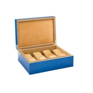 Roma SC2 watches holder box blue veined - Image 2