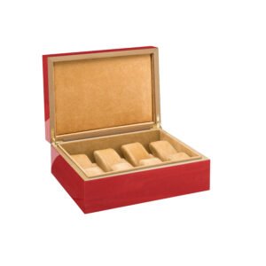 Roma SC2 watches holder box red veined - Image 2